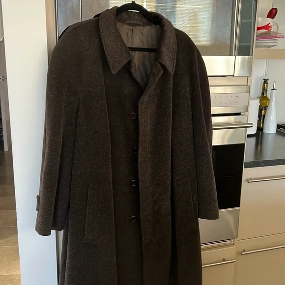 Armani Collezioni | Jackets & Coats | Mens Brown Wool Long Coat